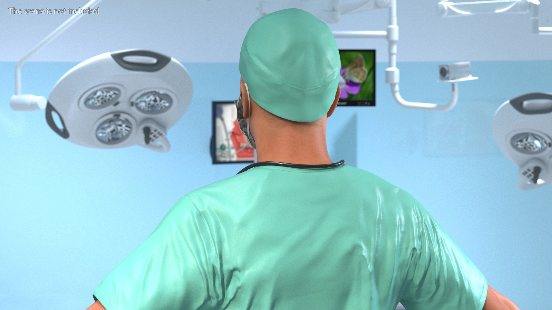 Male Surgeon Doctor 3D model