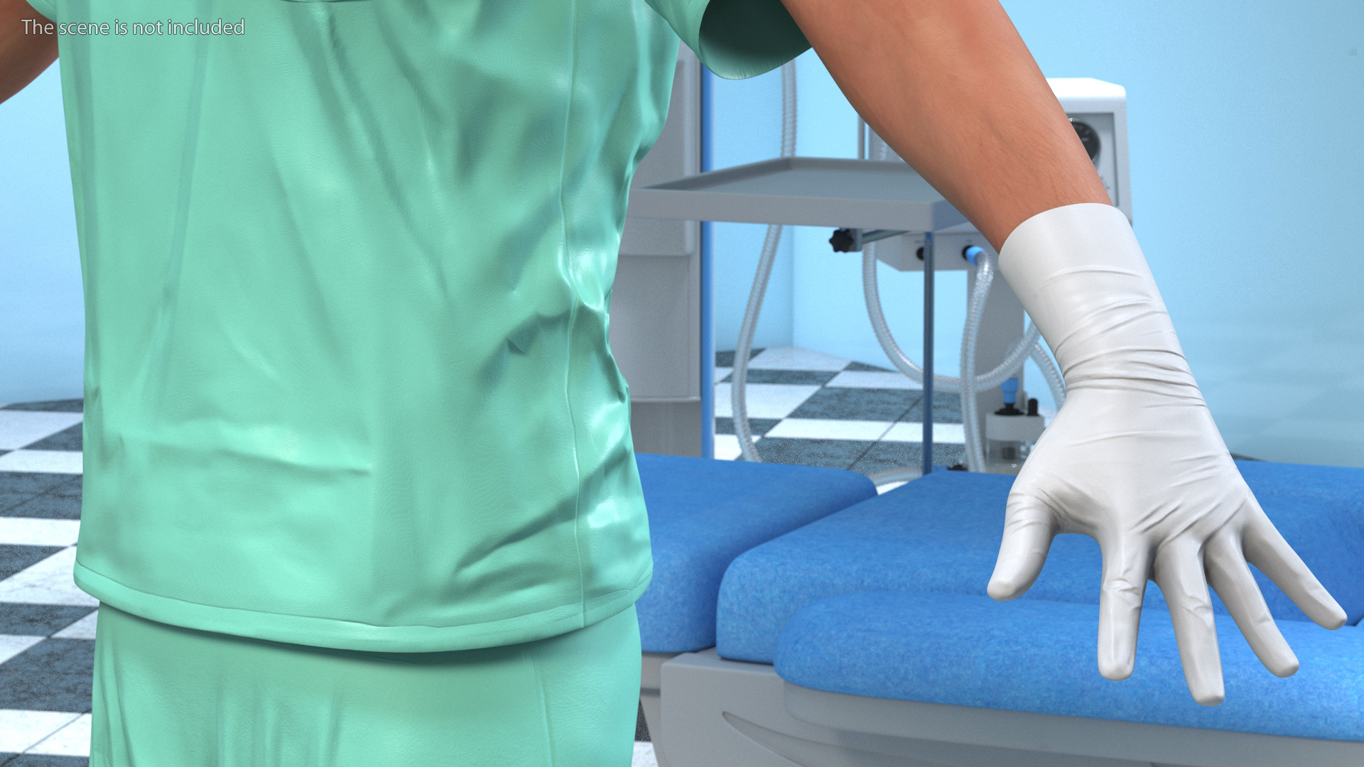 Male Surgeon Doctor 3D model