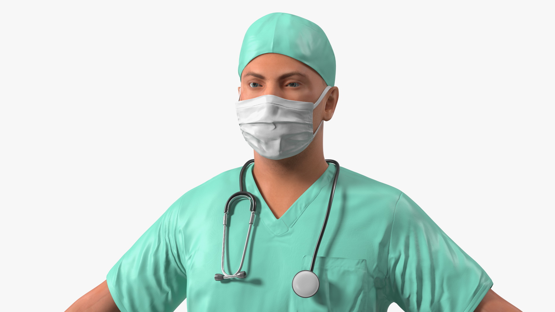Male Surgeon Doctor 3D model