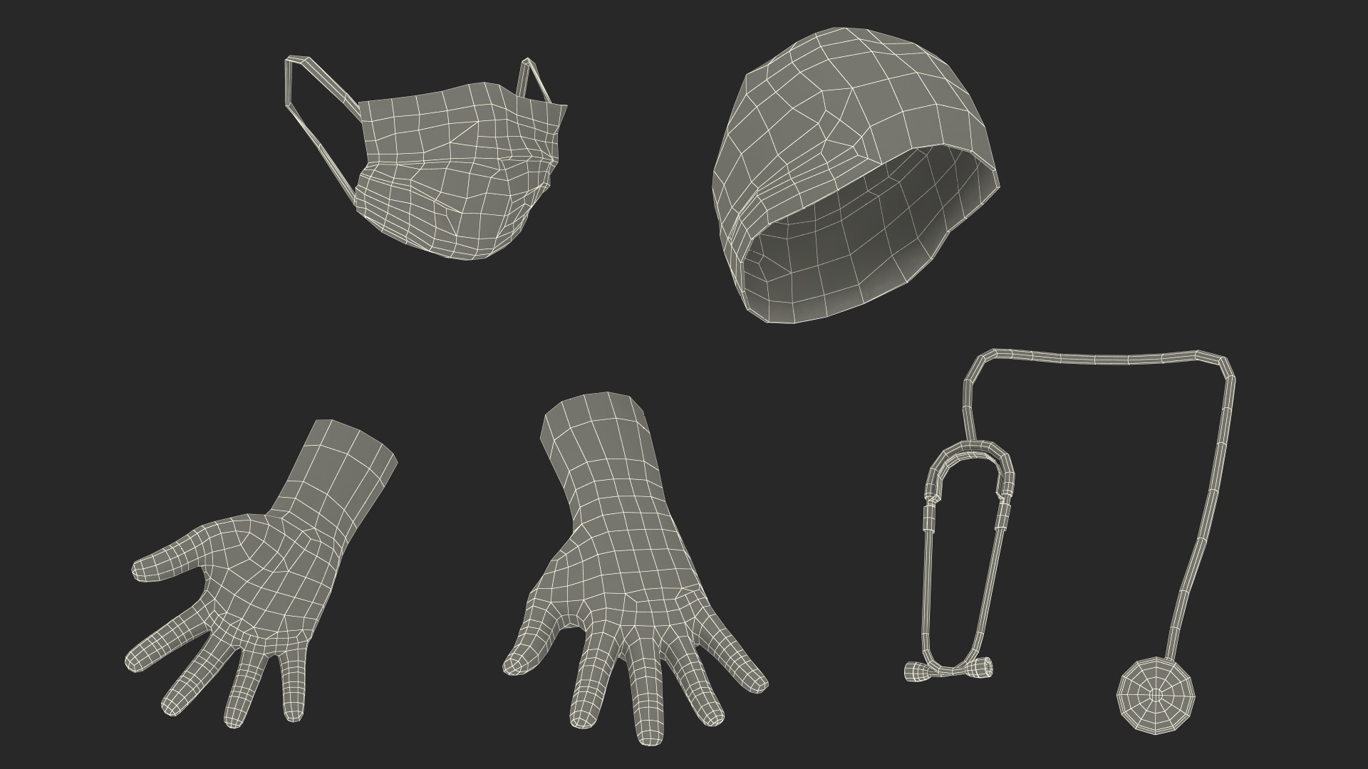 Male Surgeon Doctor 3D model