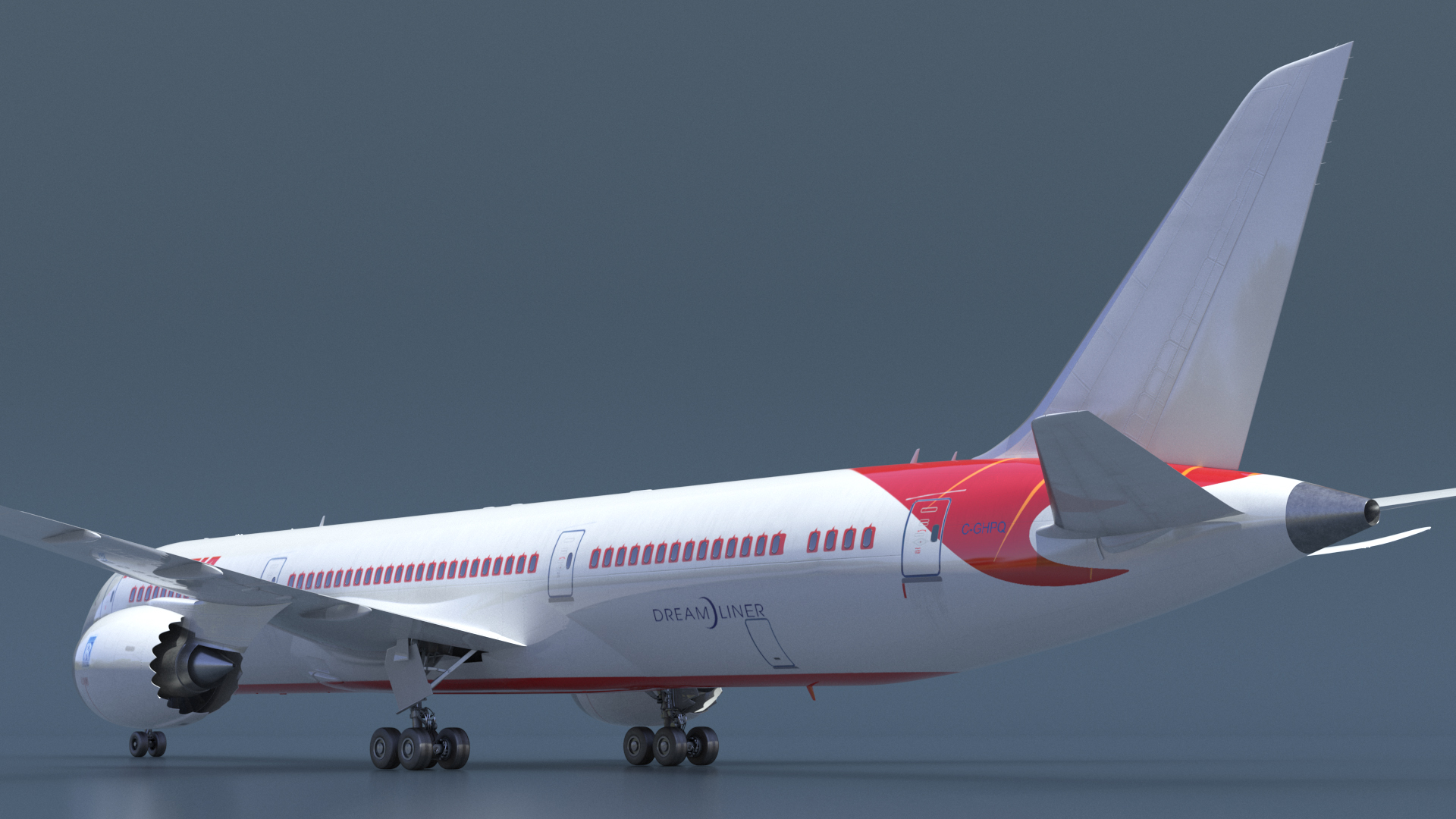 3D Air India Boeing 787-9 Dreamliner model