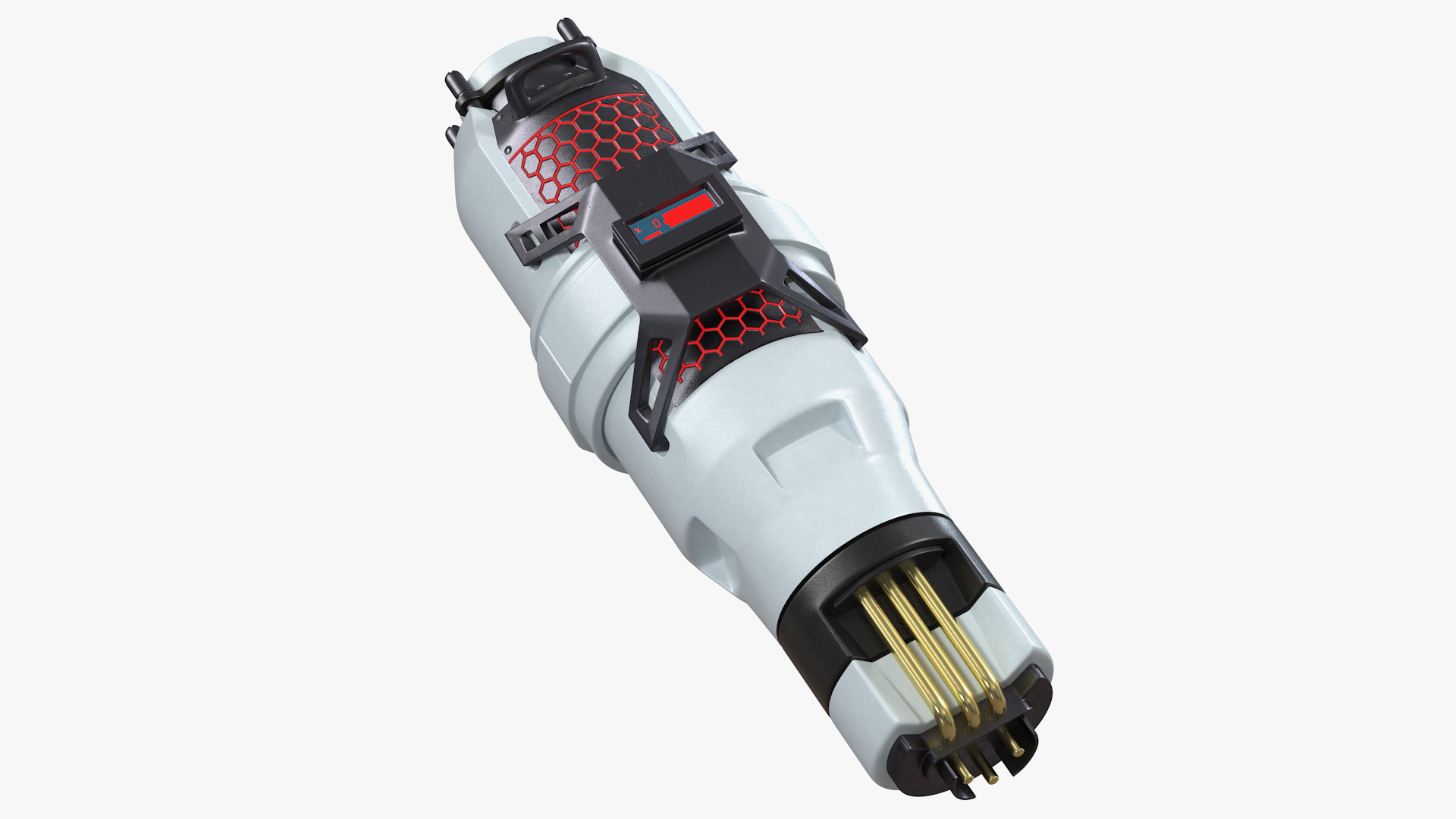 3D model Sci Fi Depleted Energy Battery