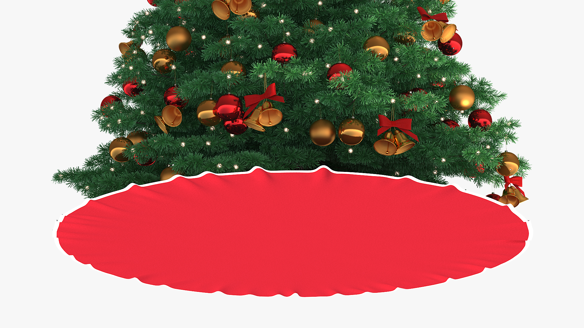 3D Christmas Tree with Golden Star Topper model