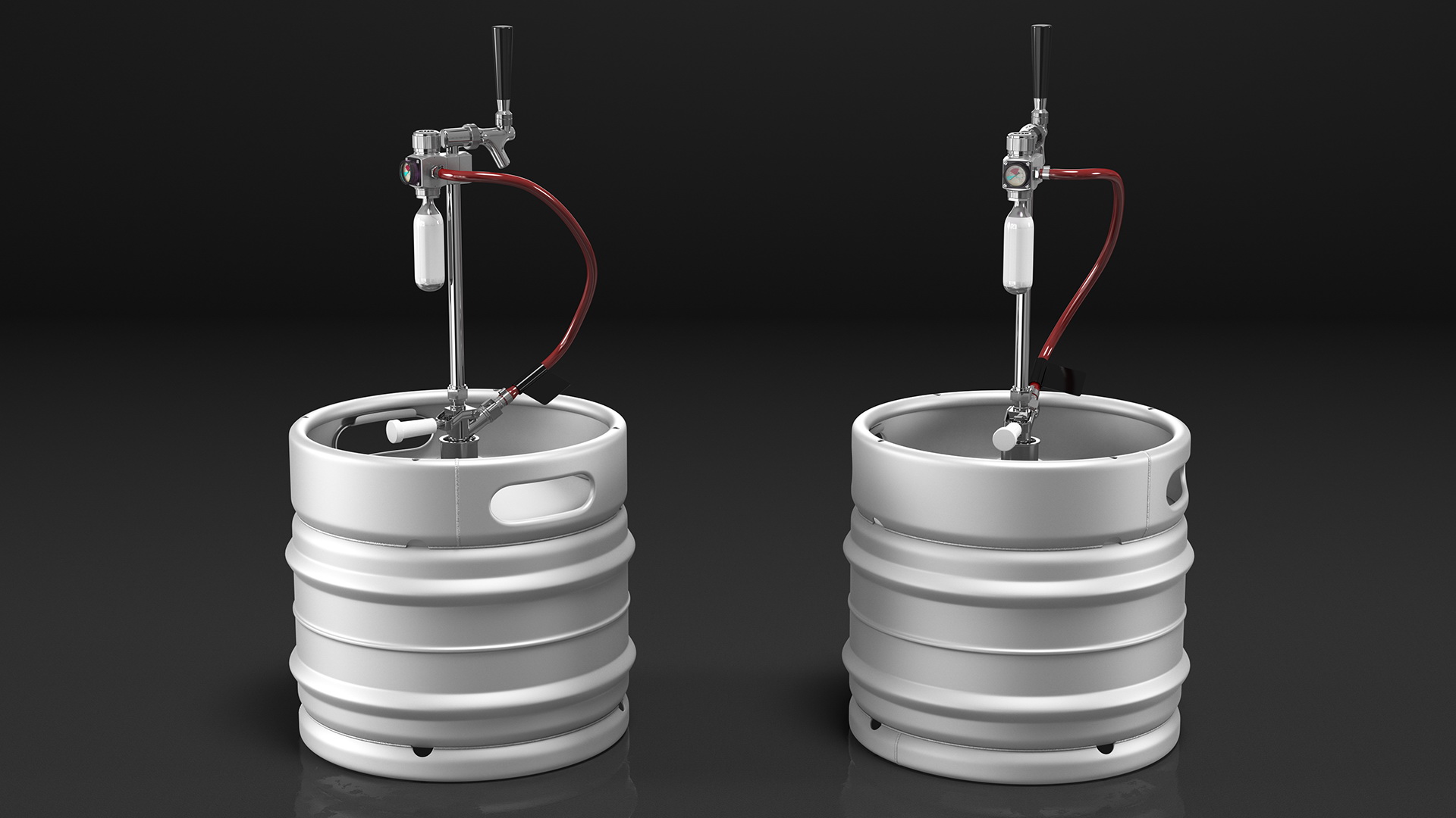 3D model Beer Keg 30L with Portable Tap