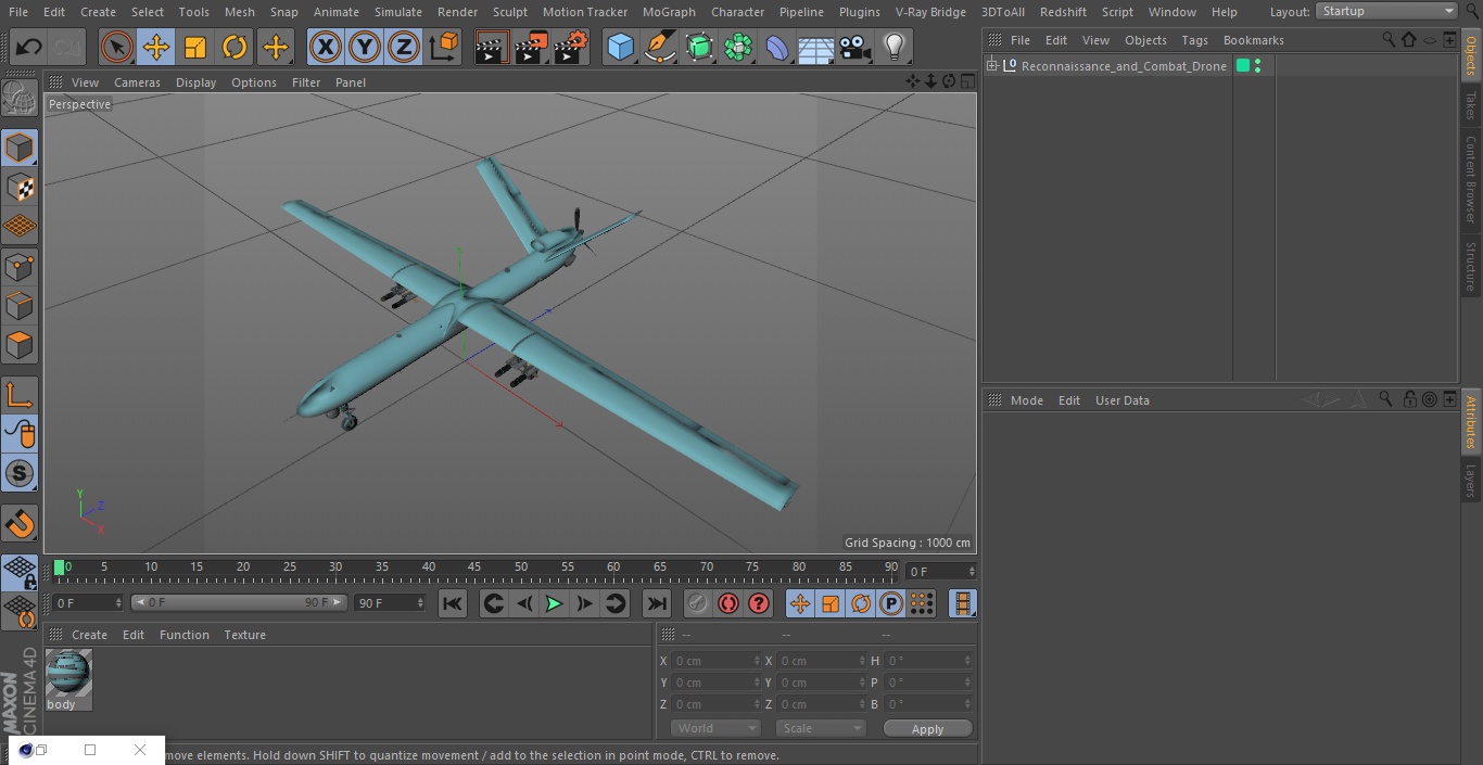 3D Reconnaissance and Combat Drone