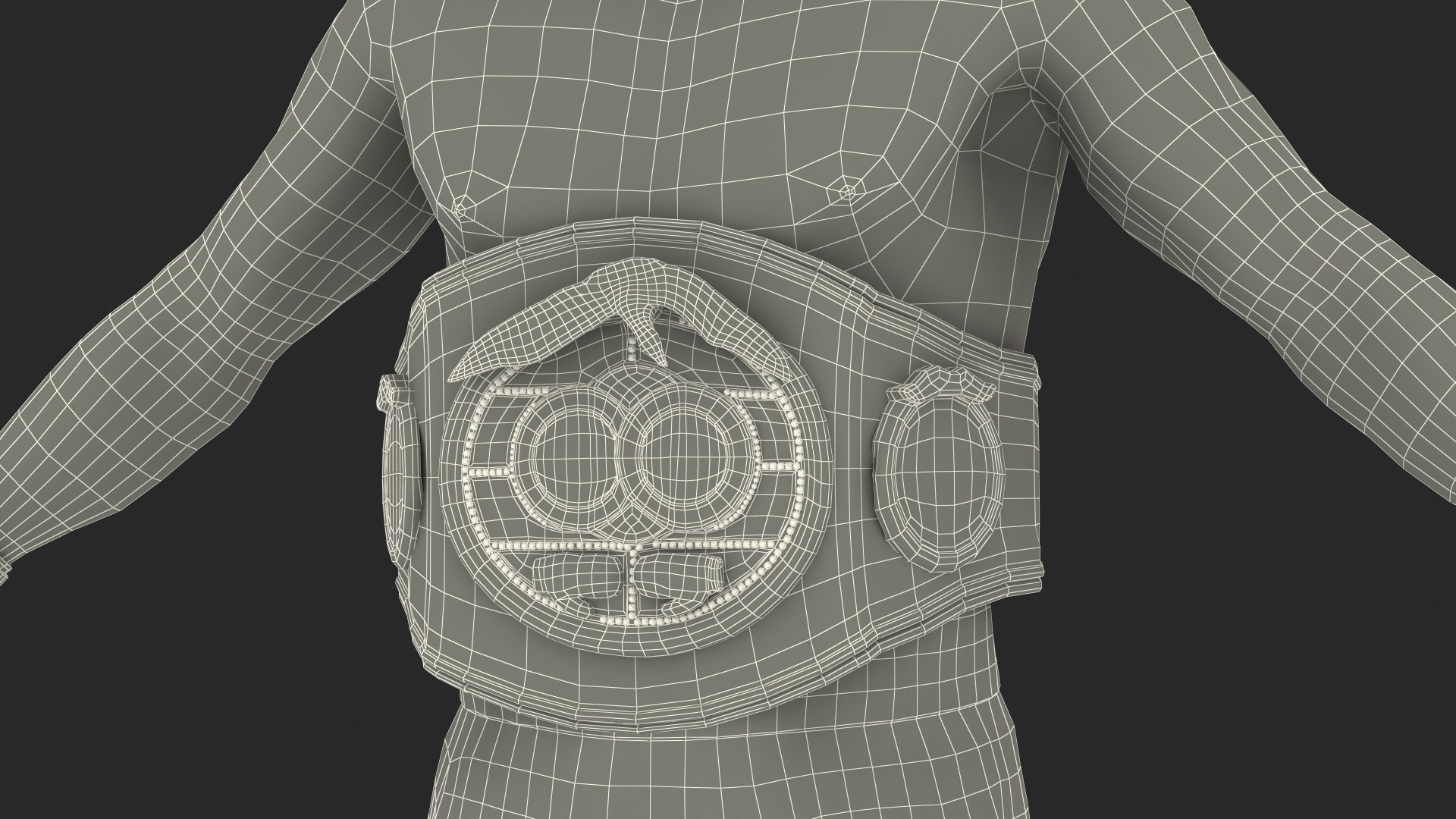 3D model IBF Boxing Champion Rigged for Maya
