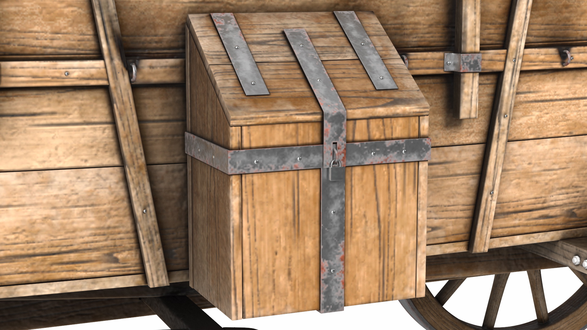 3D model Open Wagon