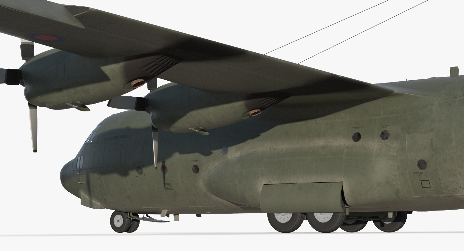 3D Lockheed Martin Hercules C130K Royal Air Force