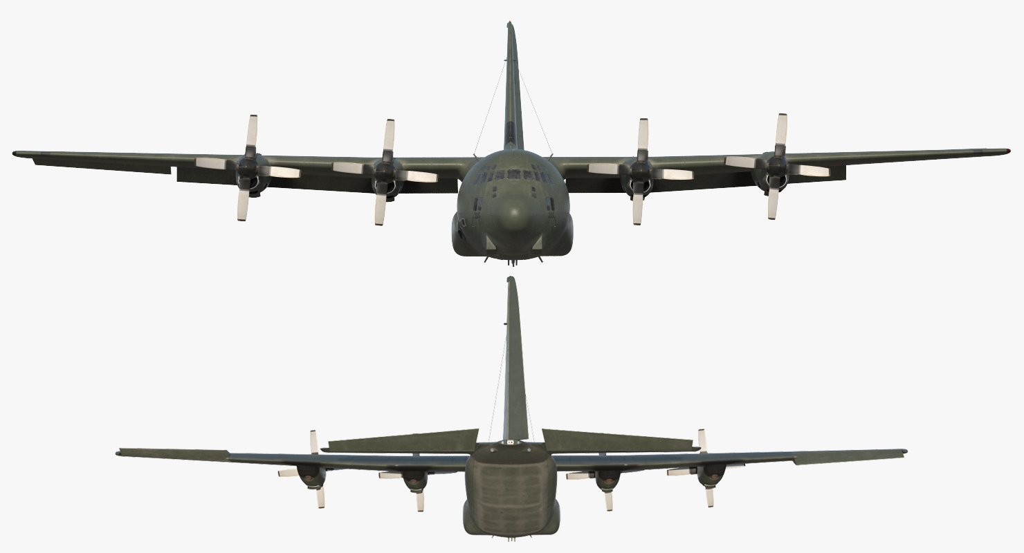 3D Lockheed Martin Hercules C130K Royal Air Force