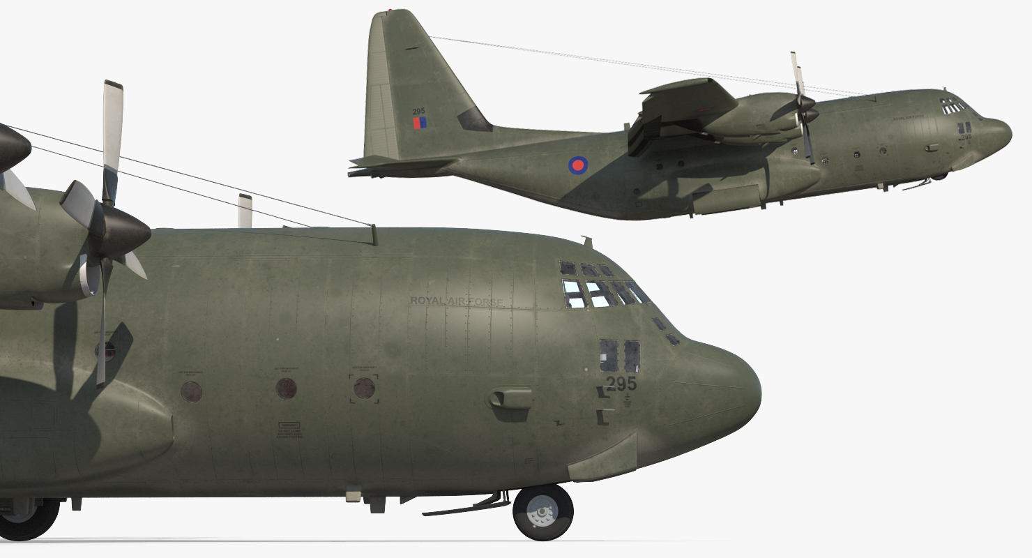 3D Lockheed Martin Hercules C130K Royal Air Force