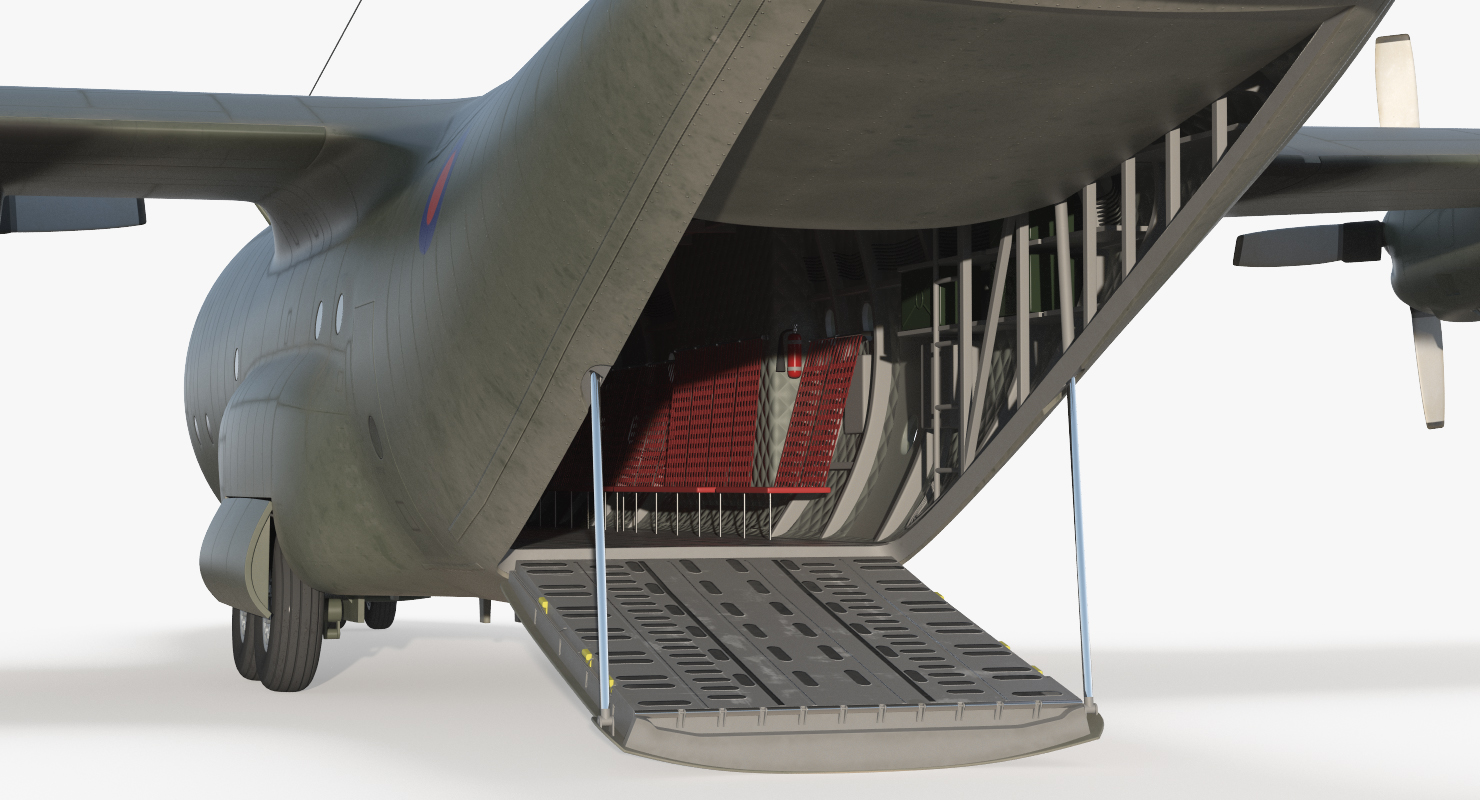 3D Lockheed Martin Hercules C130K Royal Air Force