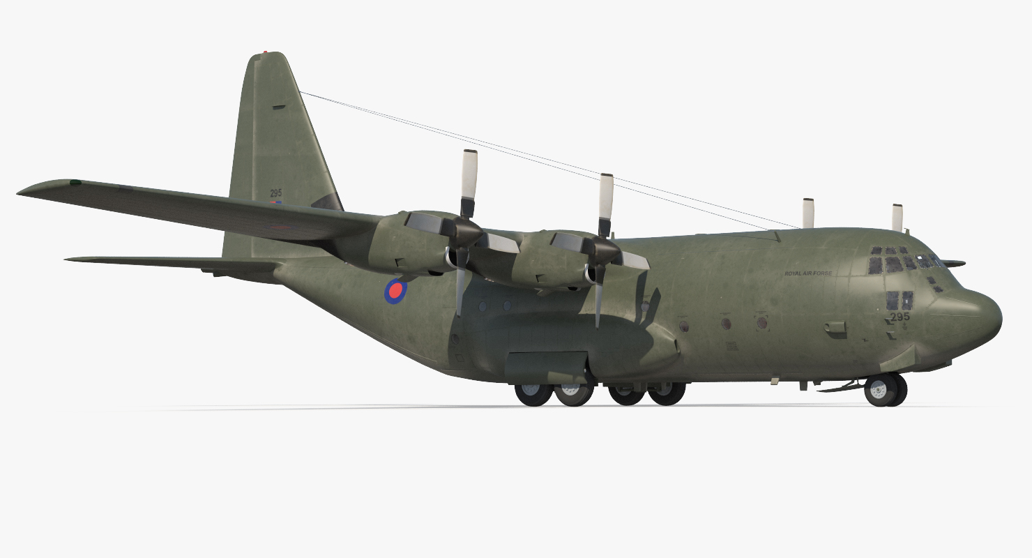3D Lockheed Martin Hercules C130K Royal Air Force