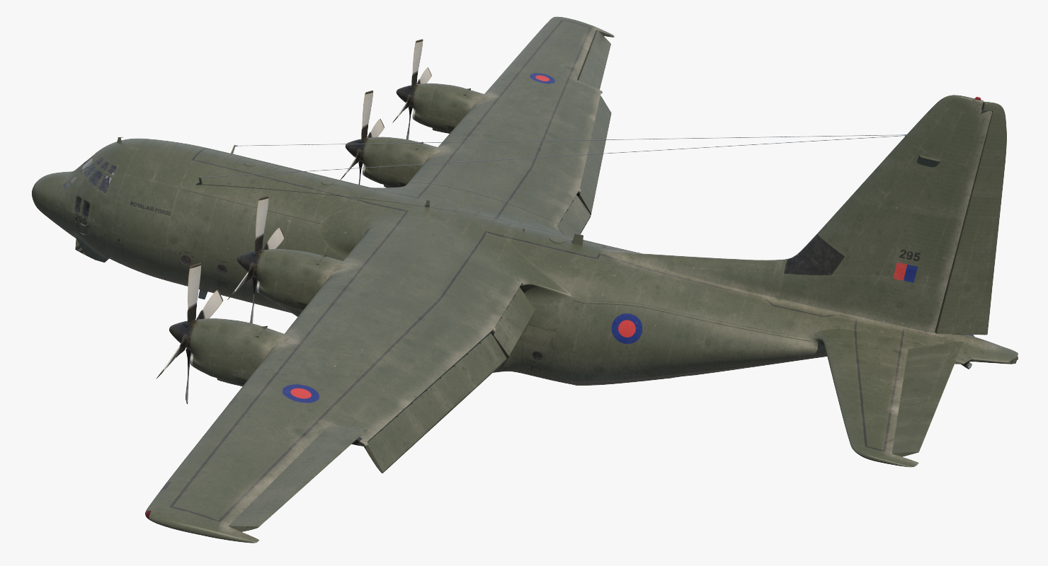 3D Lockheed Martin Hercules C130K Royal Air Force