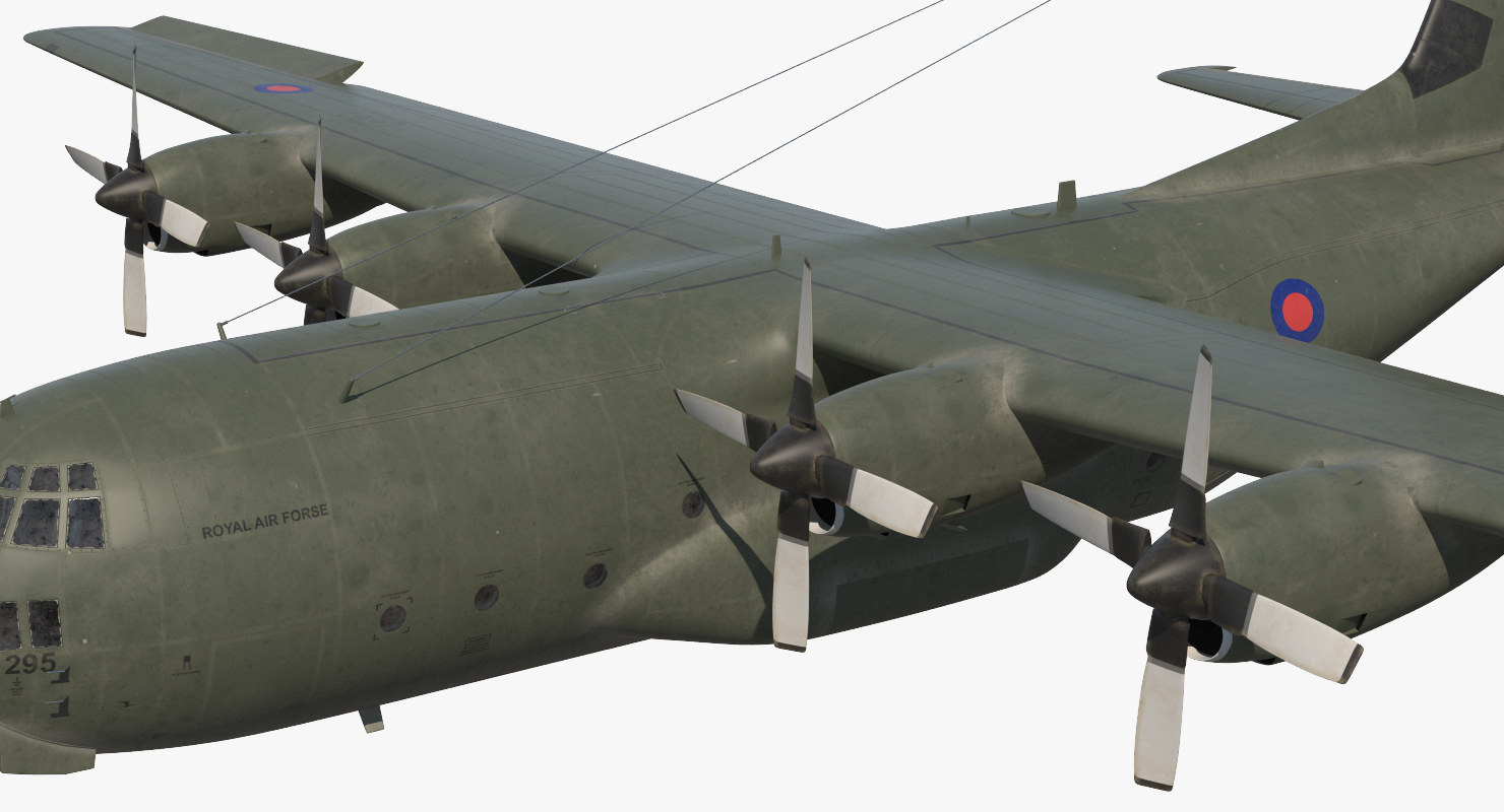 3D Lockheed Martin Hercules C130K Royal Air Force