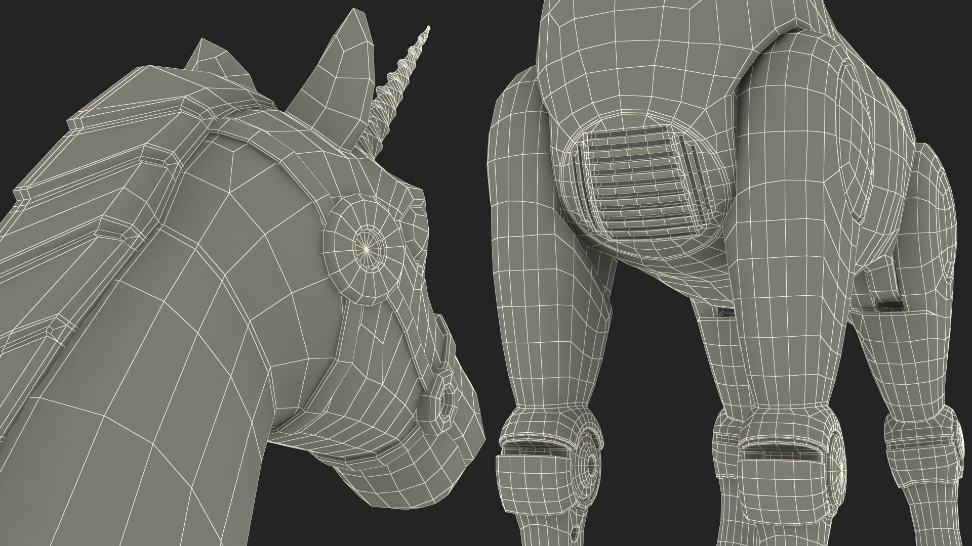 3D model Robot Unicorn Rigged