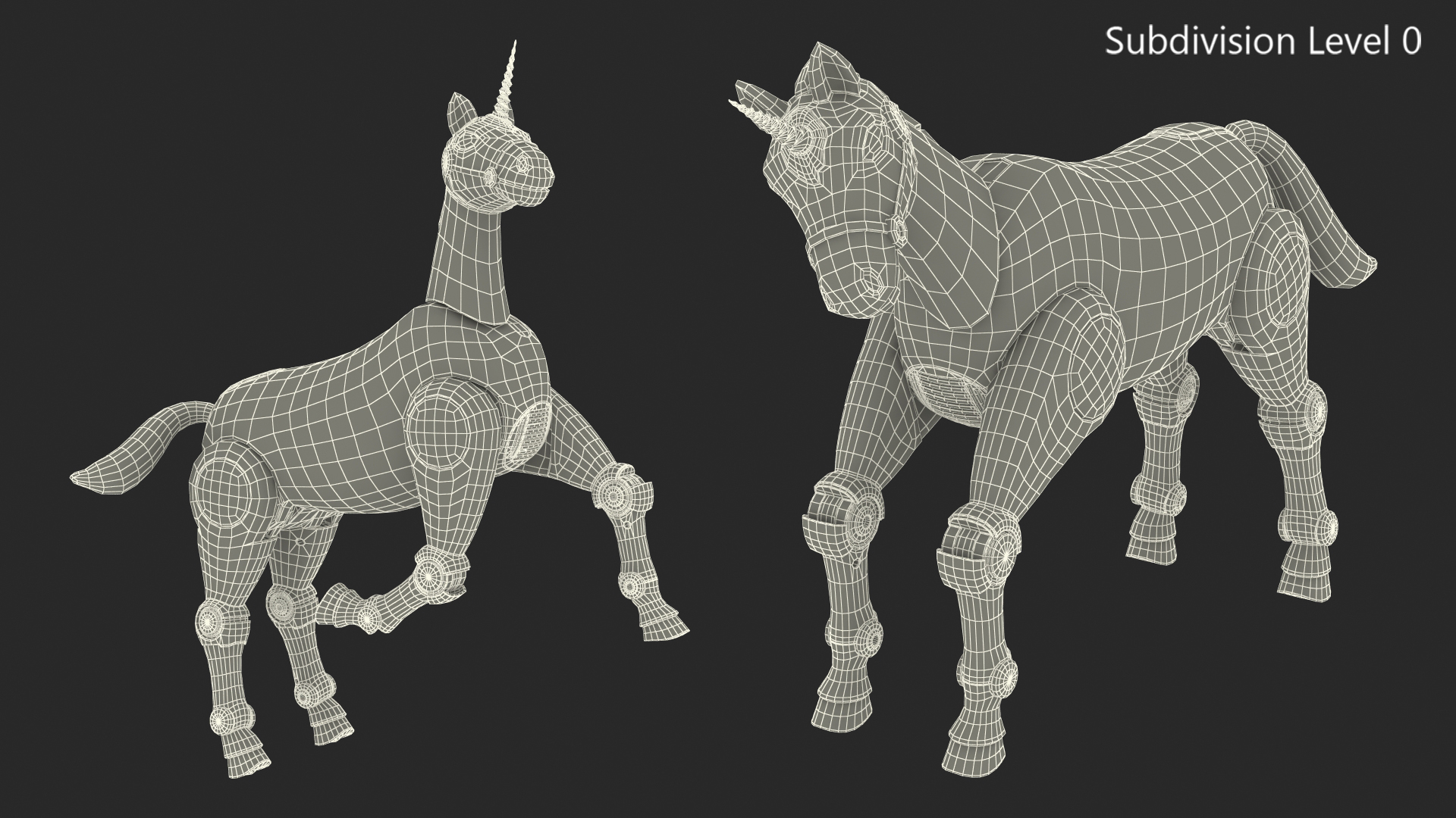 3D model Robot Unicorn Rigged