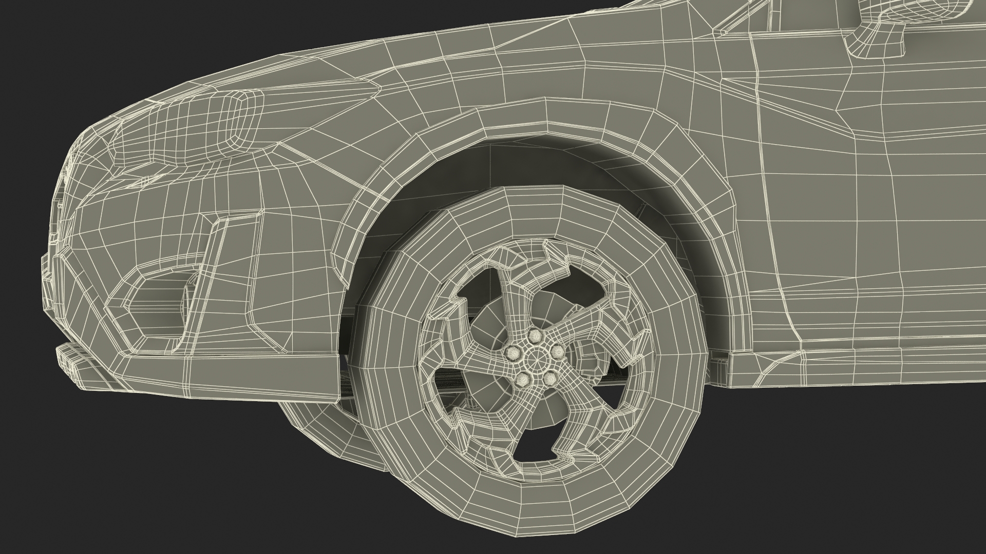 3D 2020 Subaru XV Crosstrek SUV Yellow Rigged for Maya