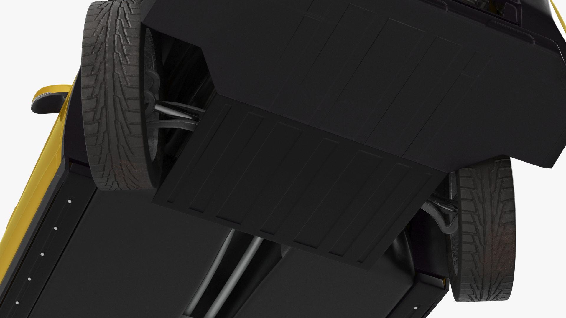 3D 2020 Subaru XV Crosstrek SUV Yellow Rigged for Maya