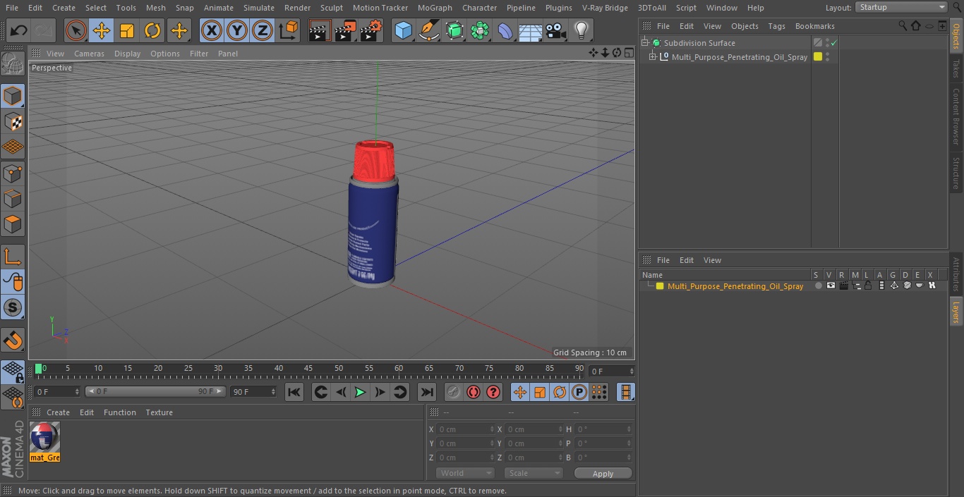 3D model Multi Purpose Penetrating Oil Spray