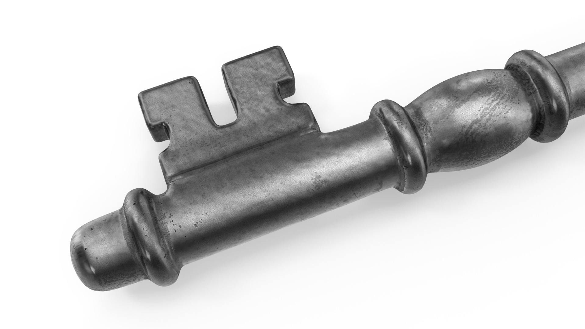 3D model Decorative Skeleton Key Silver