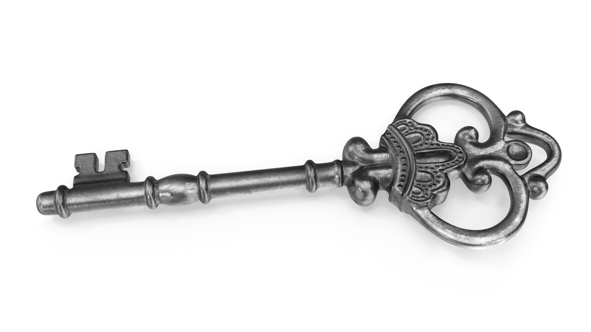 3D model Decorative Skeleton Key Silver