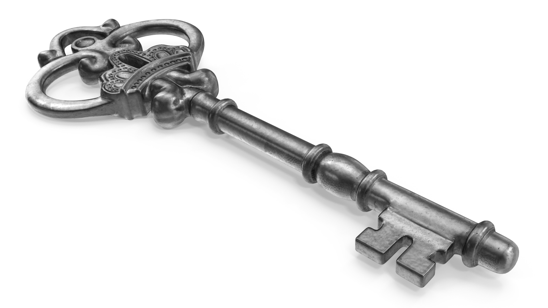 3D model Decorative Skeleton Key Silver