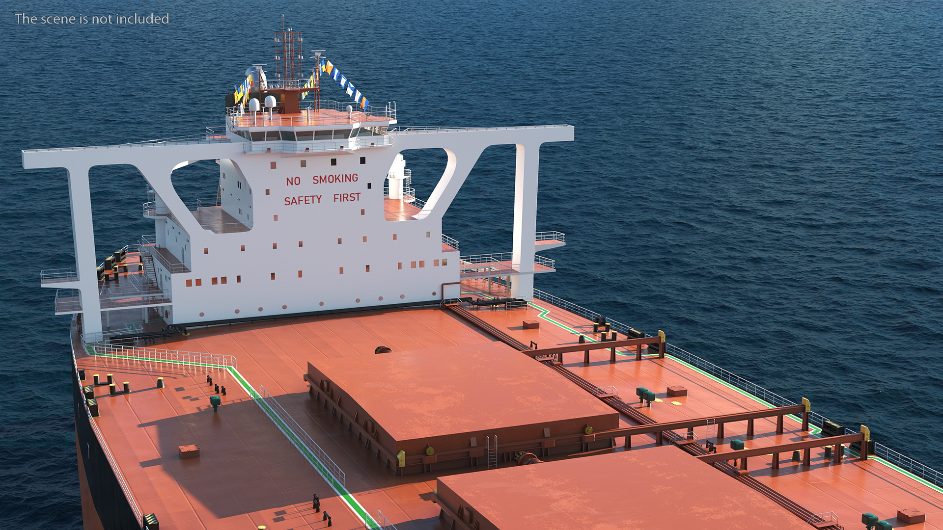 Bulk Carrier Ship Dirty Empty 3D model