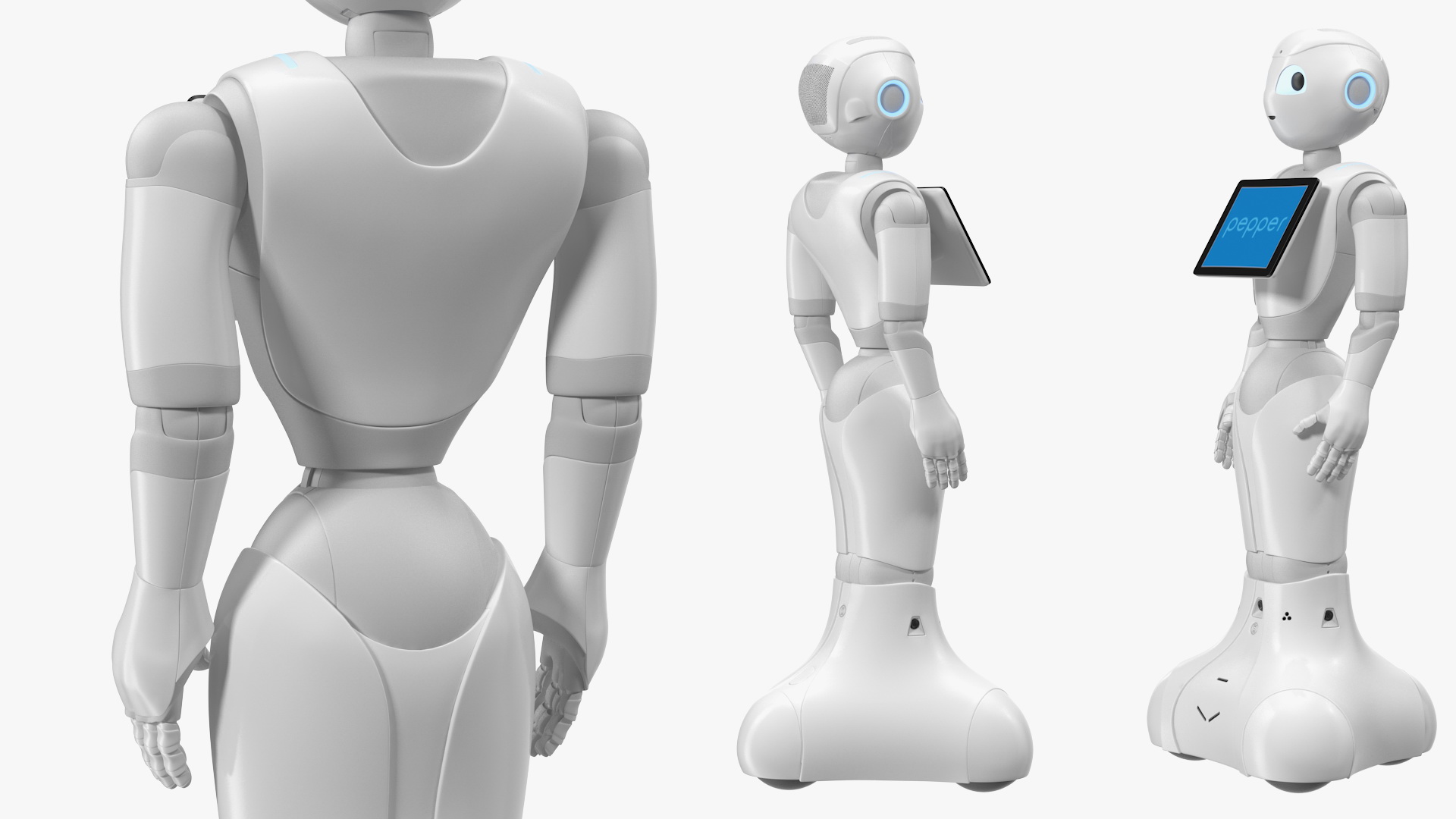3D Pepper Robot Standing Pose