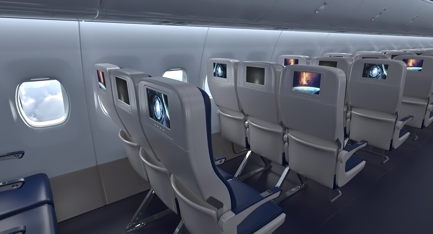 3D Boeing 737 900 with Interior Ryanair