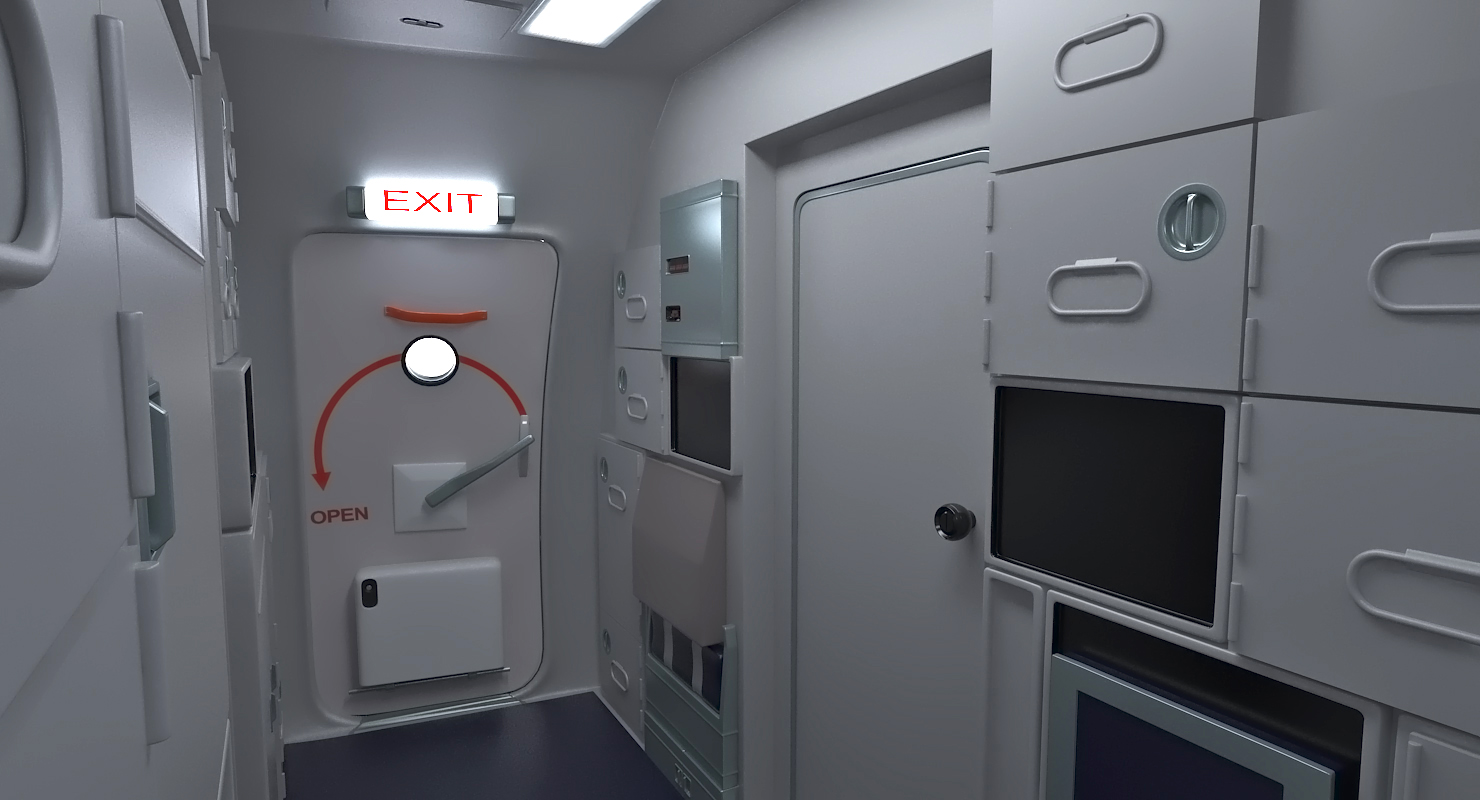 3D Boeing 737 900 with Interior Ryanair