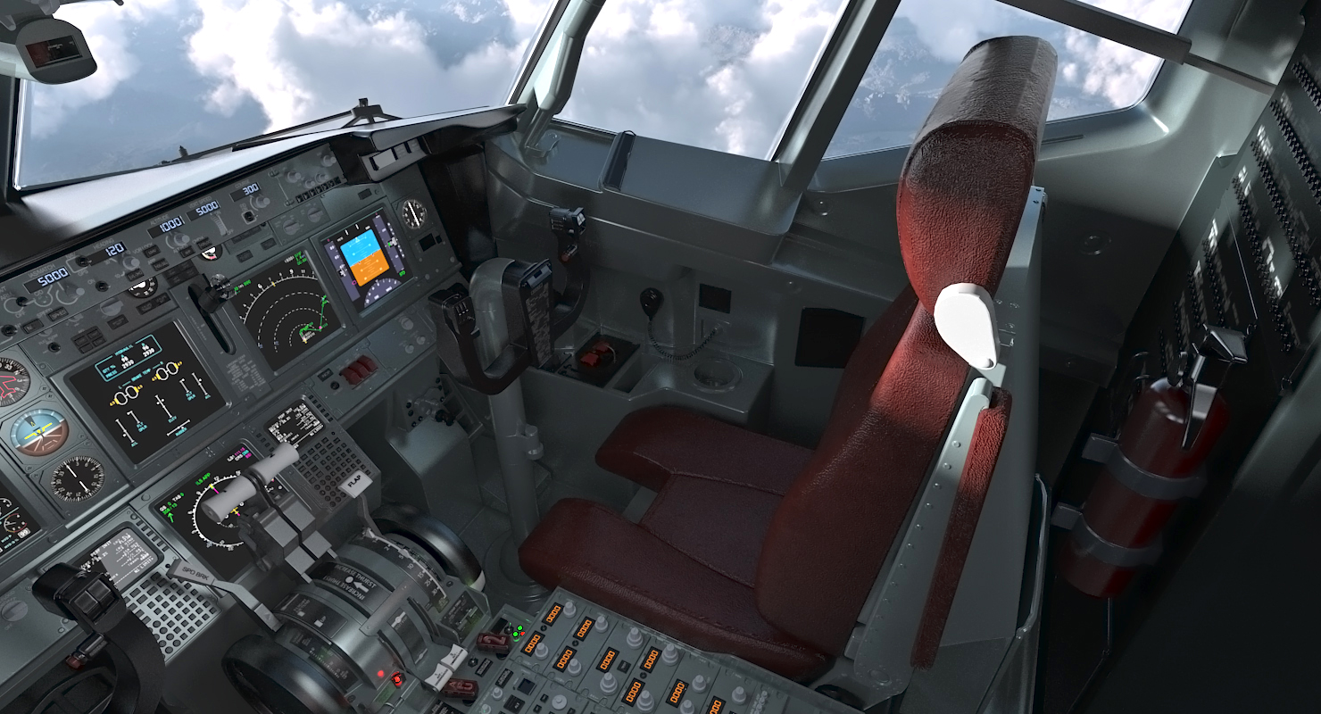 3D Boeing 737 900 with Interior Ryanair