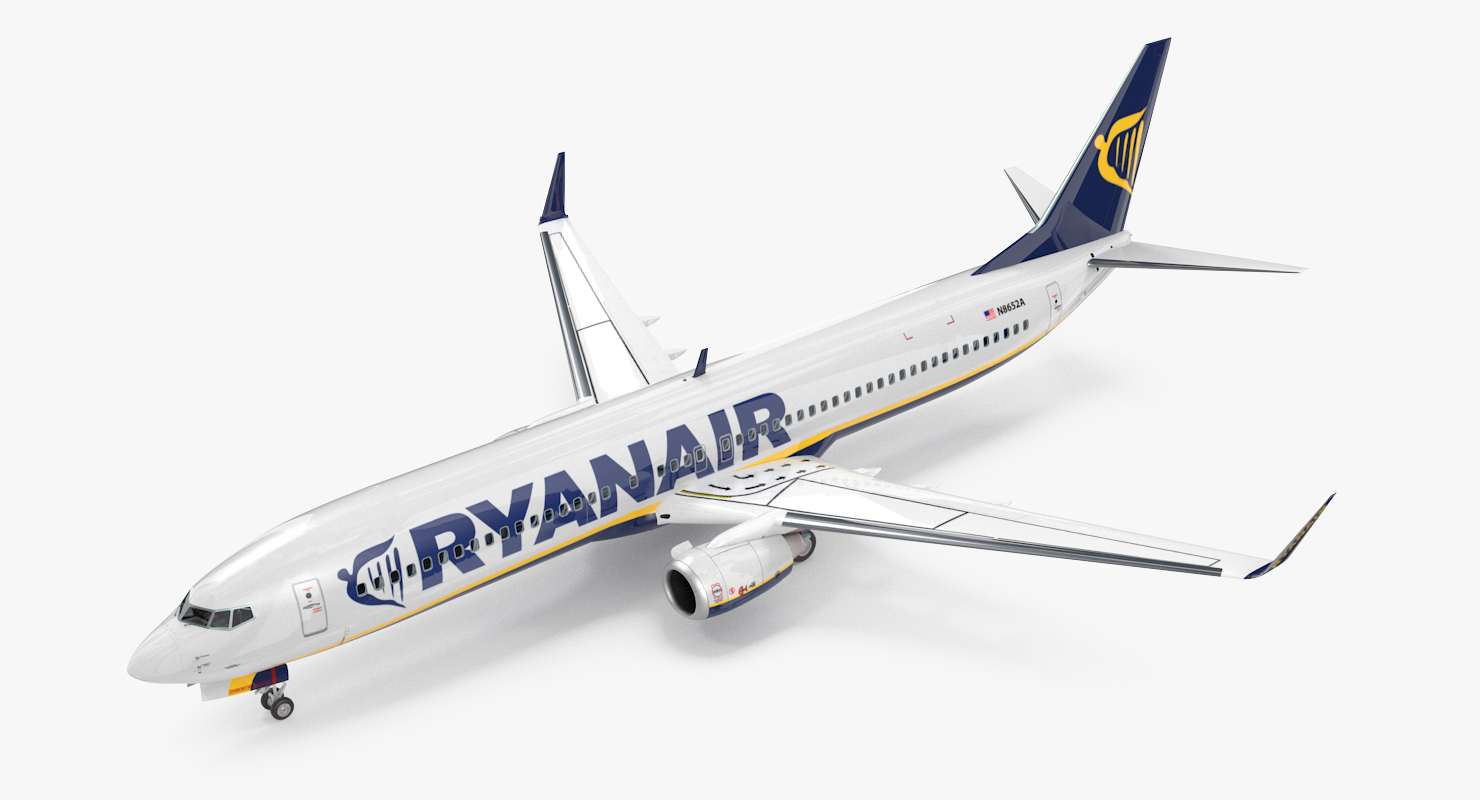 3D Boeing 737 900 with Interior Ryanair