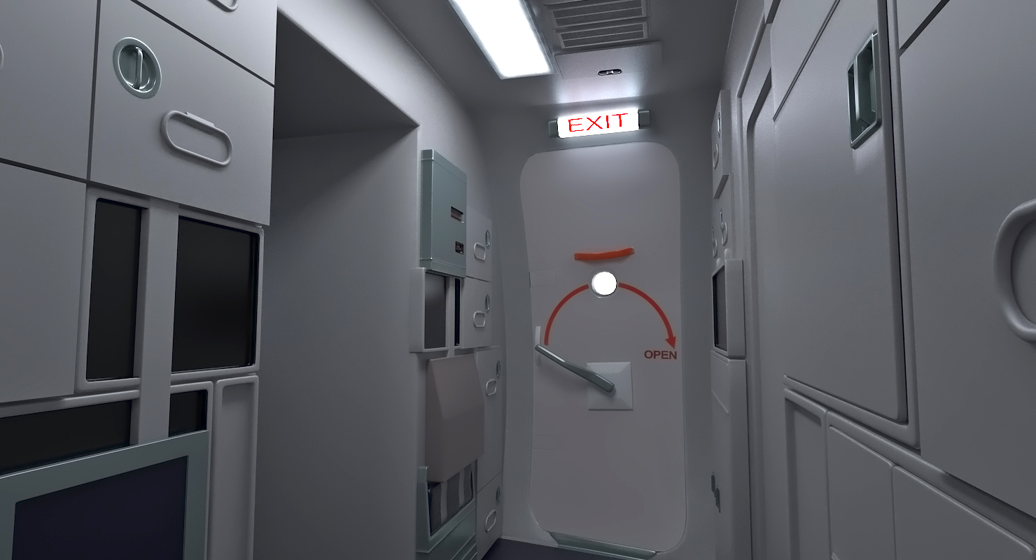 3D Boeing 737 900 with Interior Ryanair