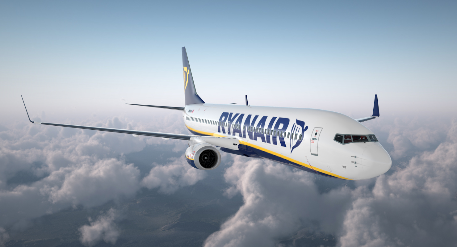 3D Boeing 737 900 with Interior Ryanair