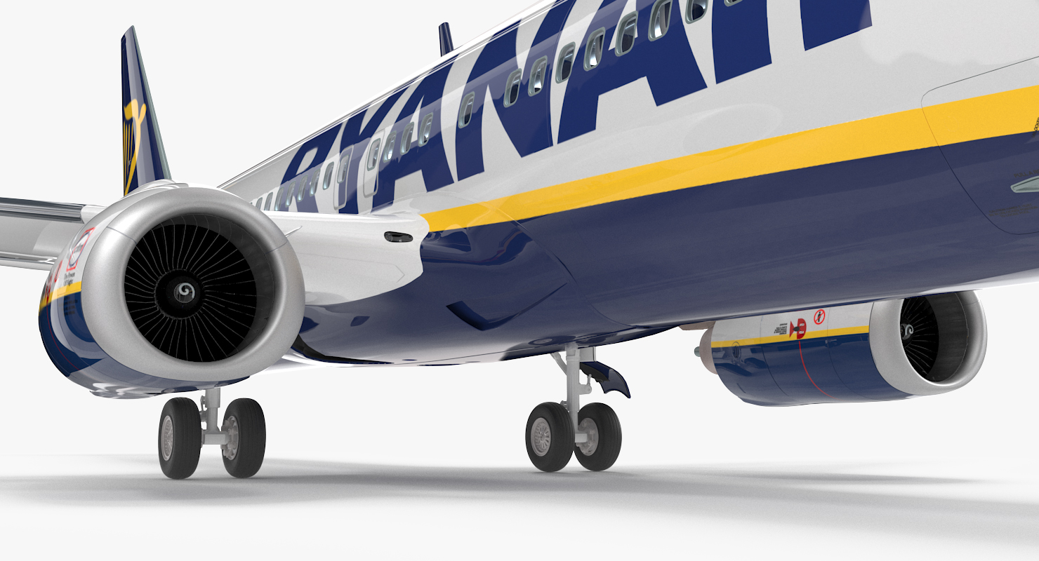 3D Boeing 737 900 with Interior Ryanair