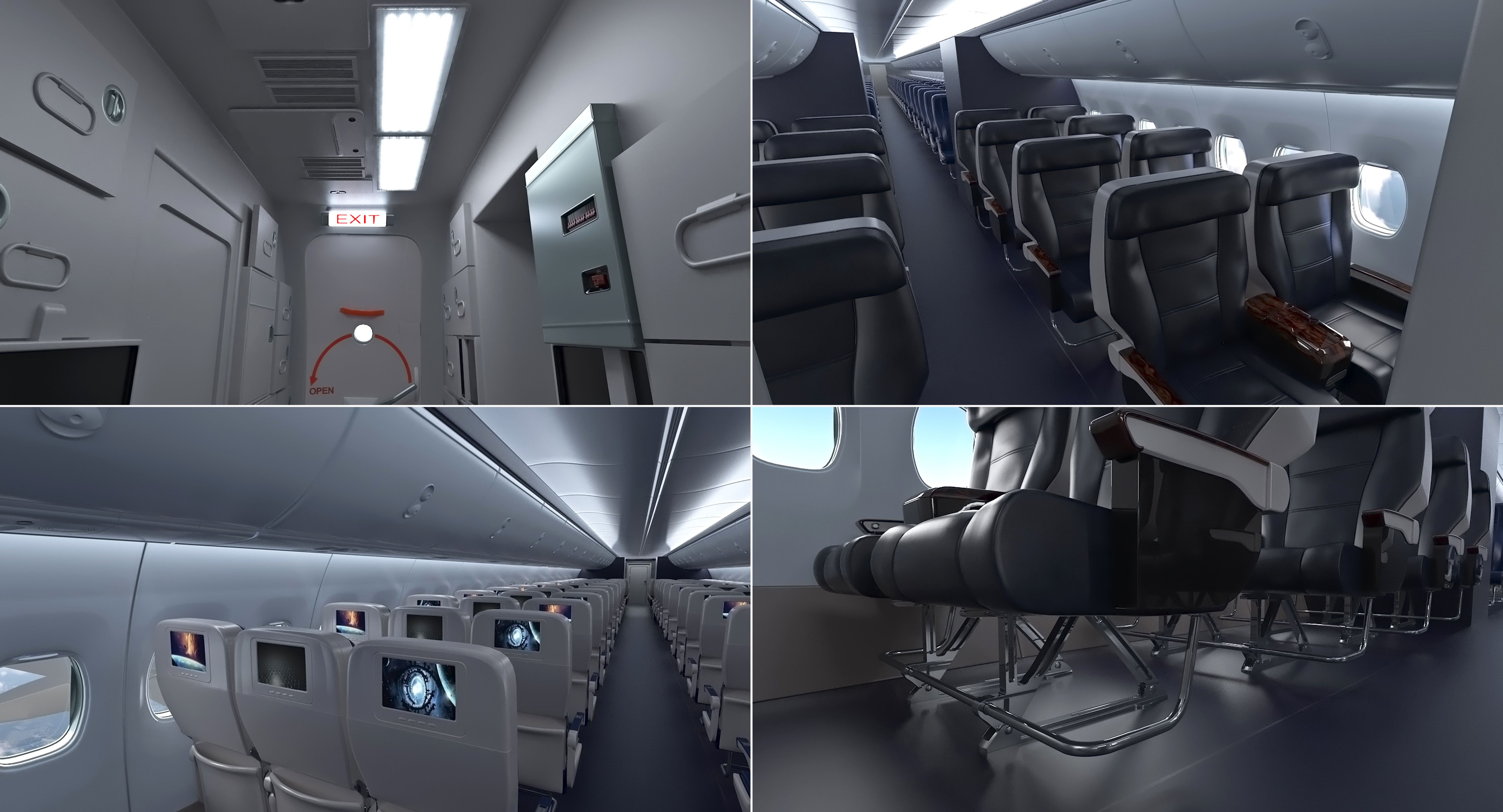 3D Boeing 737 900 with Interior Ryanair