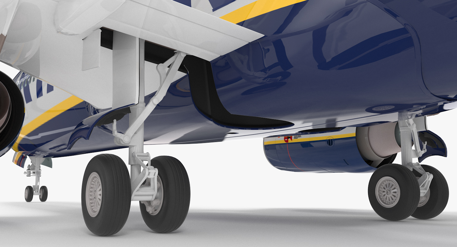 3D Boeing 737 900 with Interior Ryanair