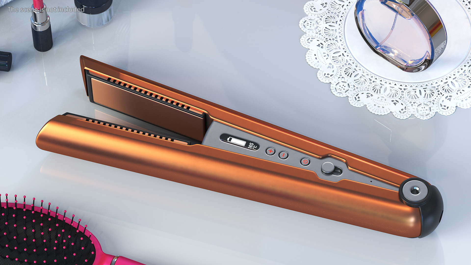 Wireless Hair Straightener Dyson Corrale Copper 3D