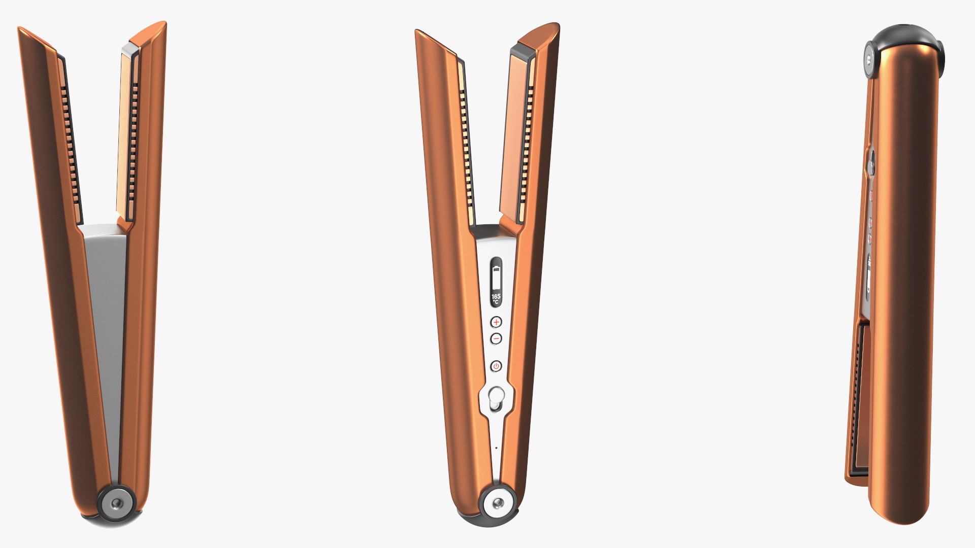 Wireless Hair Straightener Dyson Corrale Copper 3D