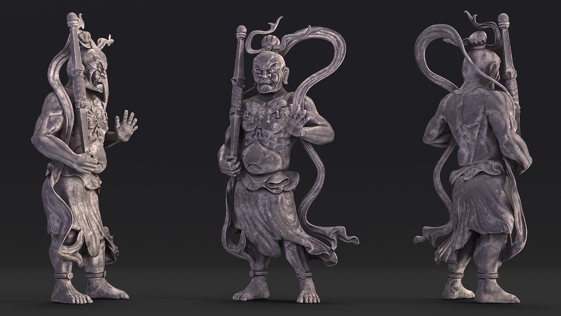 Nio Guardian Statue 3D model