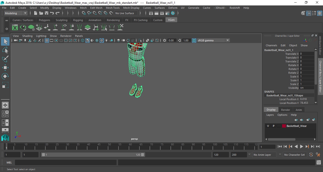 3D model Basketball Wear