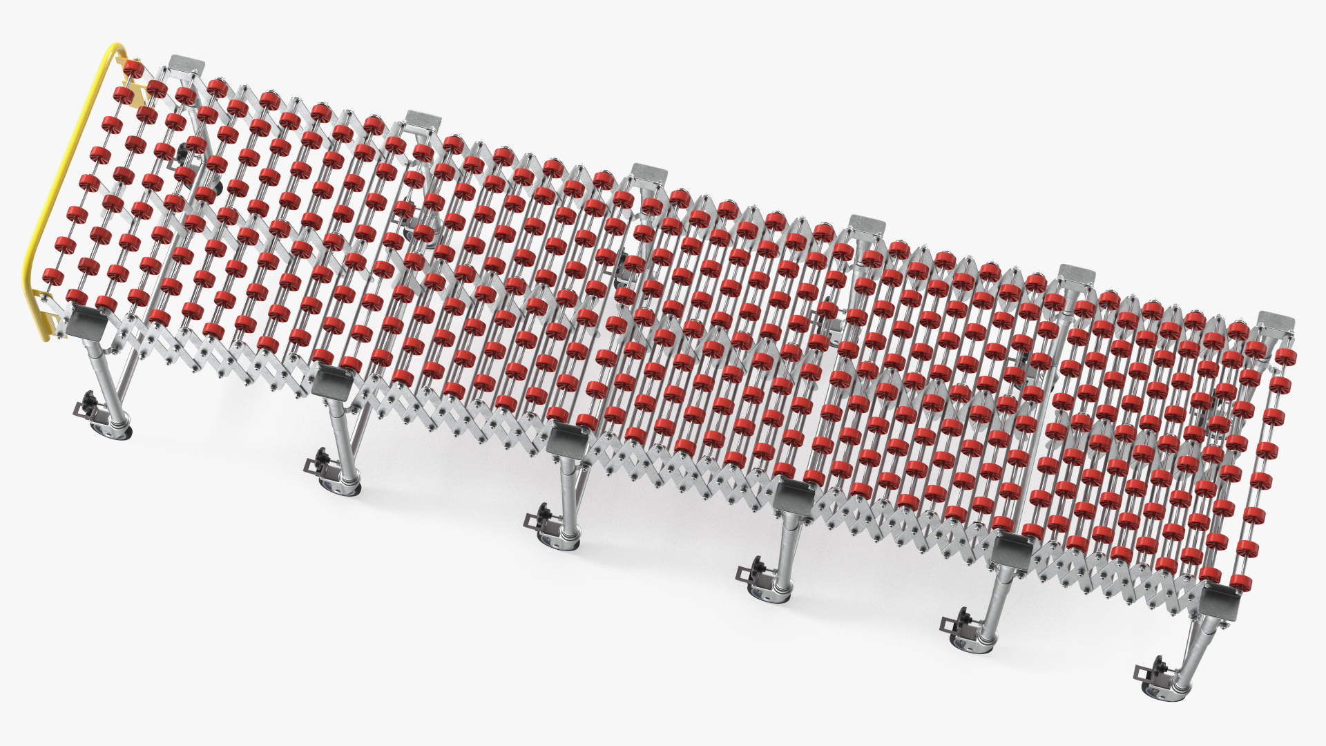 Folding Telescopic Roller Red 3D model