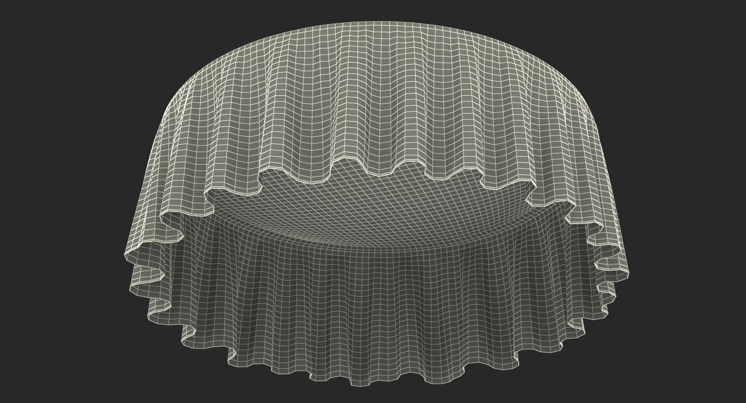 3D Round TableCloth 2 model