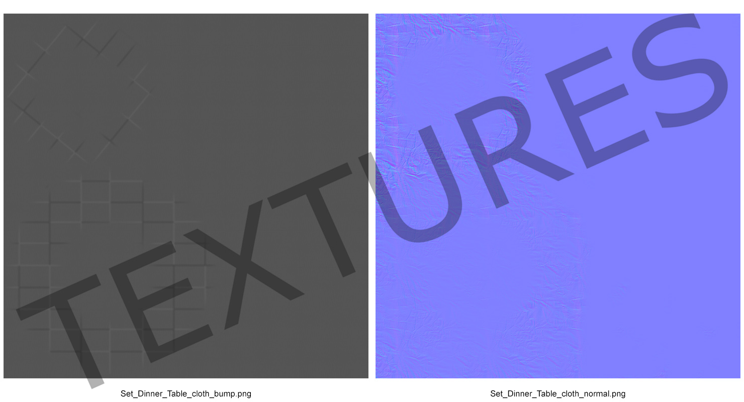 3D Round TableCloth 2 model