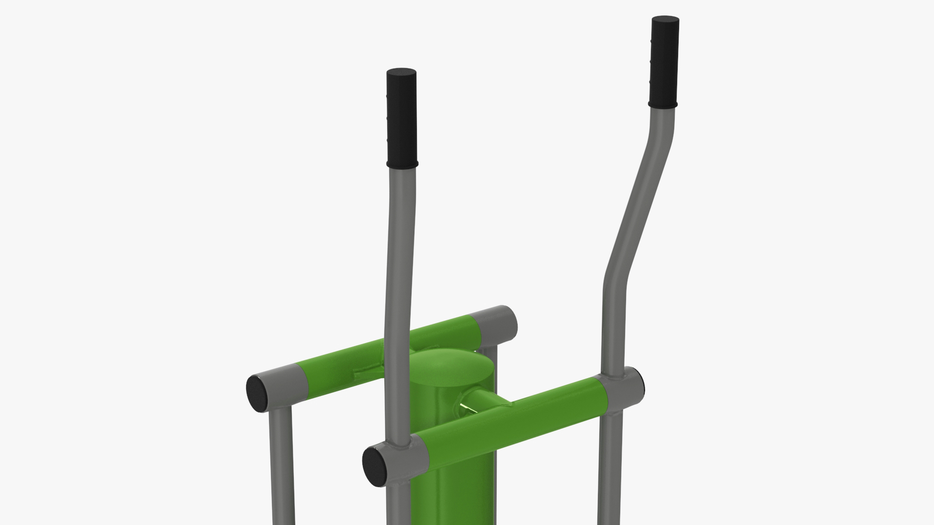 3D Green Ski Walking Outdoor Fitness Equipment model