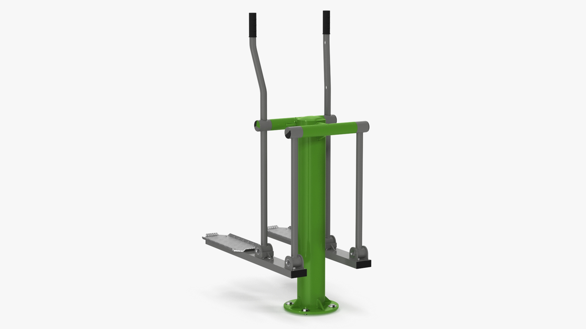 3D Green Ski Walking Outdoor Fitness Equipment model