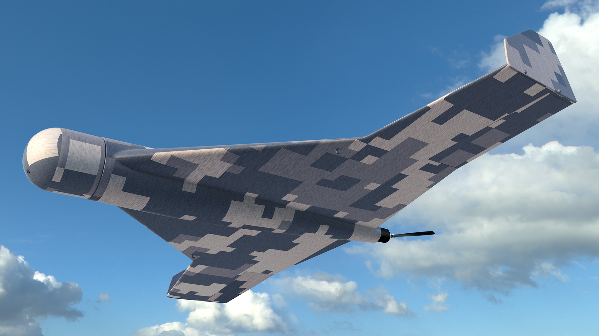 Kamikaze Drone Winter Camouflage 3D