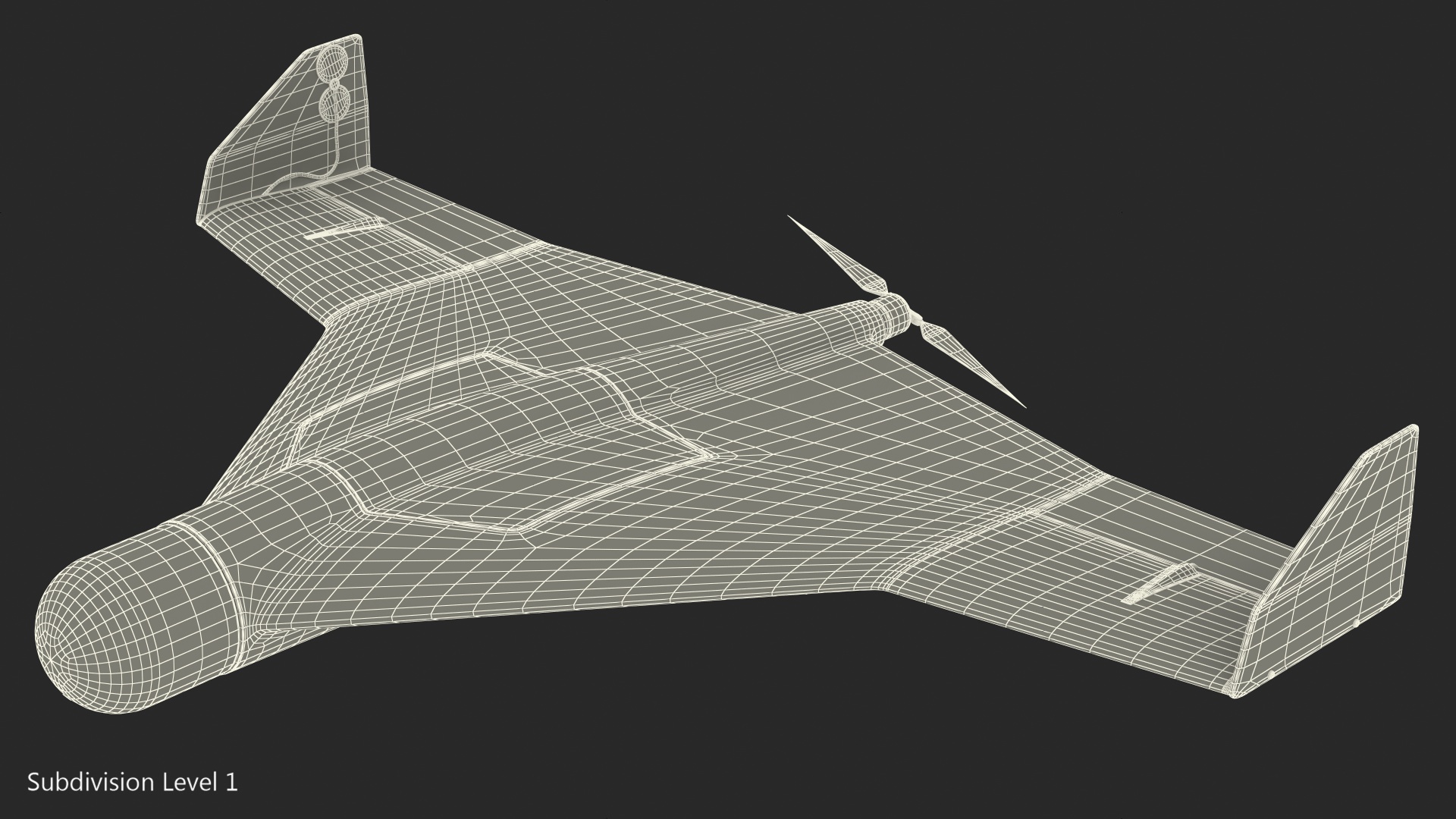 Kamikaze Drone Winter Camouflage 3D