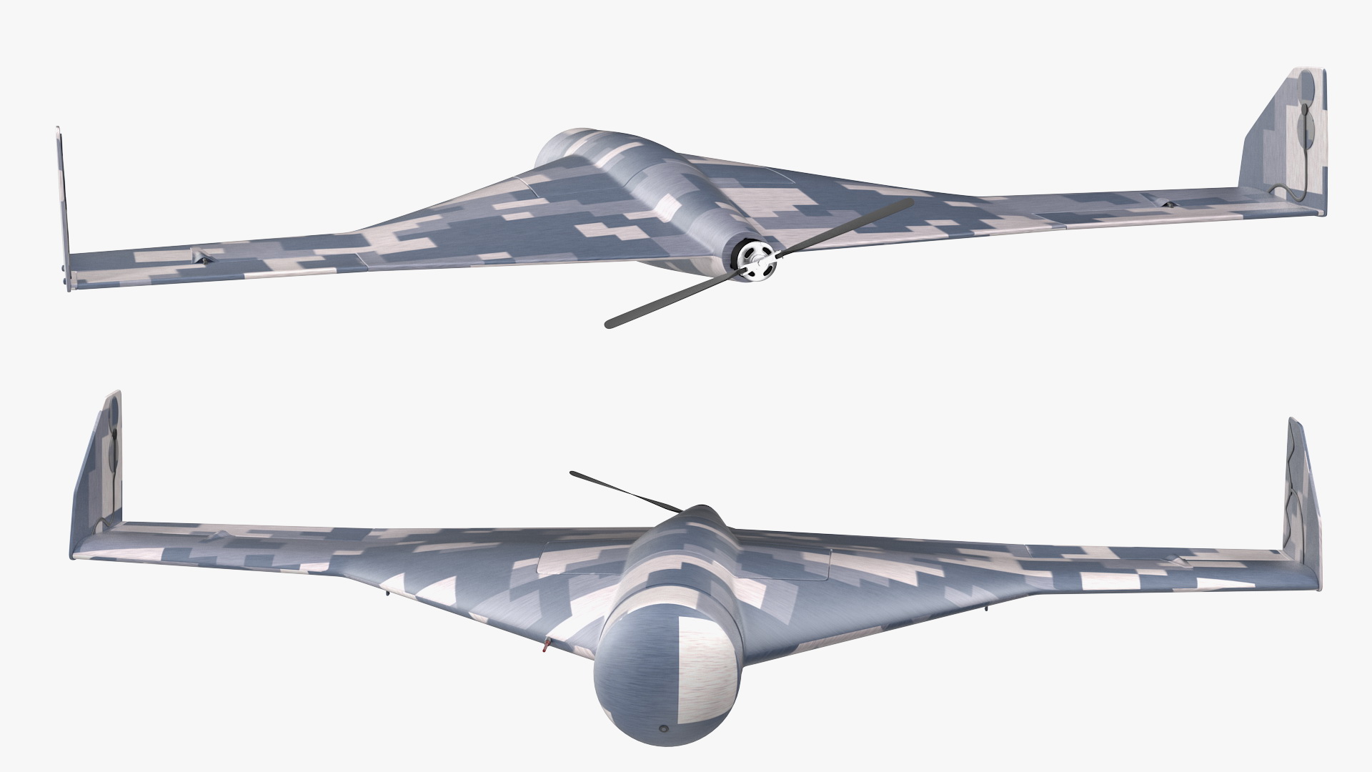 Kamikaze Drone Winter Camouflage 3D