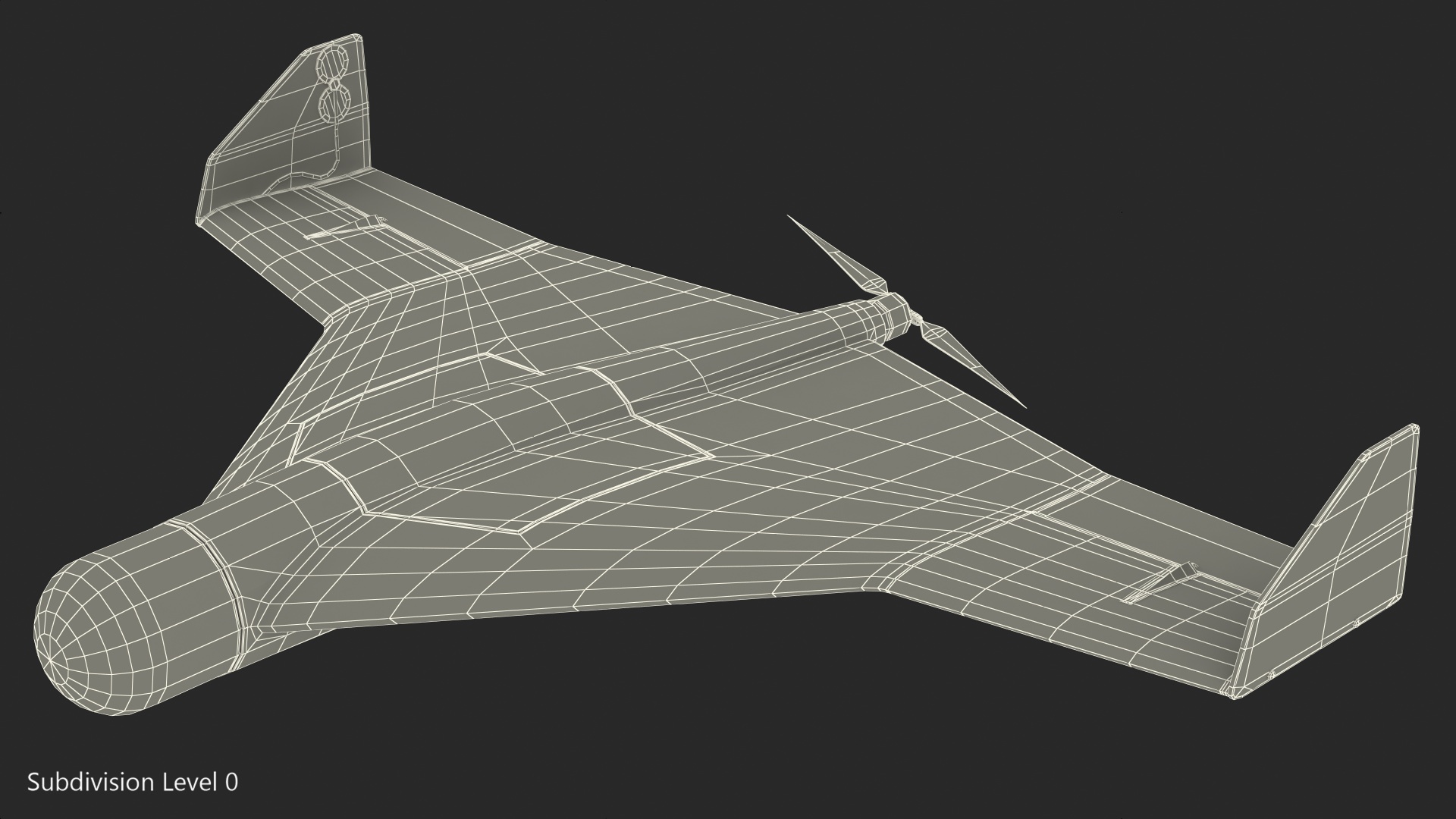 Kamikaze Drone Winter Camouflage 3D